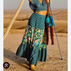 Spell & the Gypsy Yellow Rose Maxi Skirt - M